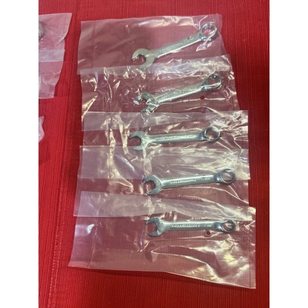 GearWrench 81904 10 Pc Metric Stubby Fixed Combination Wrench Set NEW